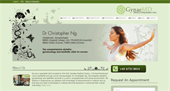 Desktop Screenshot of gynaemd.com.sg